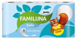 Papier toaletowy 8 rolek x 8 paczek