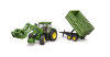 Obrazek Ciągnik John Deere 7R 350 z ładowaczem czołowym i przyczepą